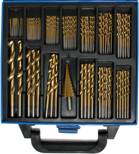 Foret Hélicoïdal BGS 8.5mm HSS-G Nitrure Titane - Perceuse Métal - Pointe 135° Affûtée - Qualité Pro