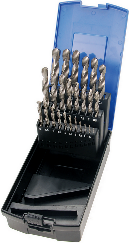 Jeu de forets hélicoïdaux 25pcs, 1-13mm Kraftwerk