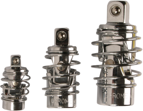 Lot De 2 Adaptateurs Douille 1/2" Vers Embout 1/4" - Acier Carbone Avec Clip De Sécurité - Pour Visseuse/Clé à Choc
