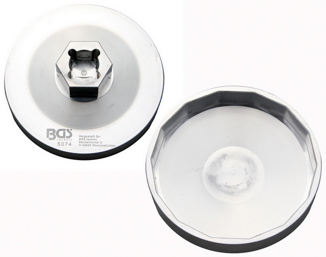 Clé à Filtres Cloches BGS 1043 - 14 Pans, Ø 74mm, Carré 1/2" - Spécial Moto BMW | Outil Mécanique