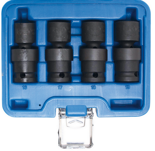 Set De 4 Douilles à Rotule à Choc BGS – 1/2″, 125mm, En Chrome Molybdène !