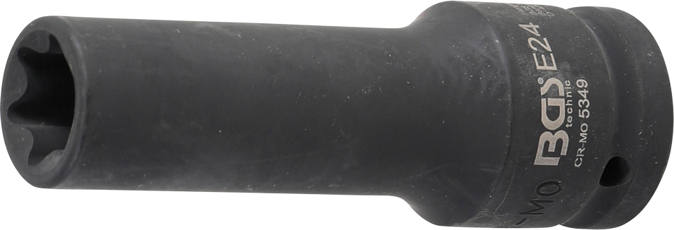 Douille Torx femelle profil E profonde Carré 3/4 E24 mm