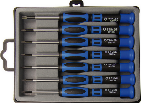 TOURNEVIS,45 Steel--1 Jeu De Tournevis De Sécurité TORX T8 + T10, Outil