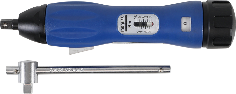 cle dynamometrique courte 195 mm carre 1/4 de 3 a 15 nm