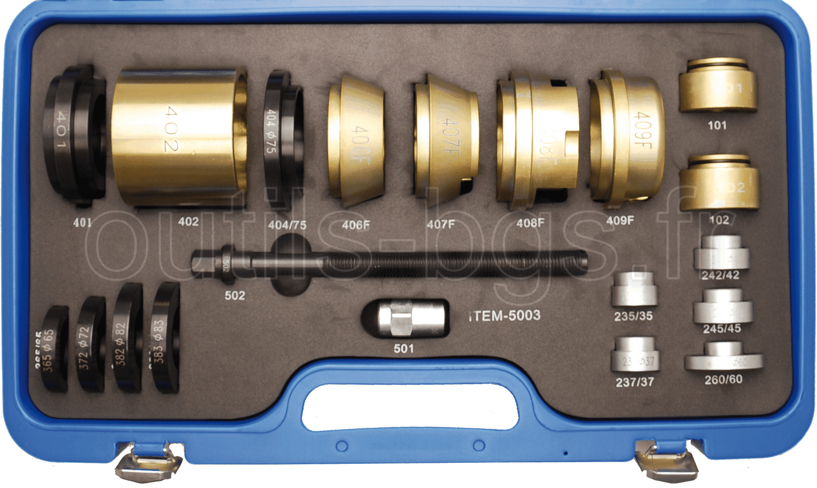Kit 23 outils pour montage et démontage de roulements de roues