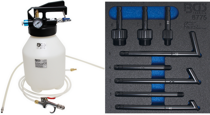 Réservoir Vidange Huile Portable 95 L VEVOR – Pneumatique, Entonnoir Réglable, Roues, Pour Atelier Et Garage
