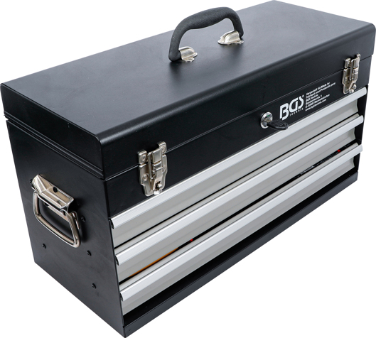 Caisse à Outils Métallique, Vide - 3 Tiroirs| Prix Discount Les Outils BGS