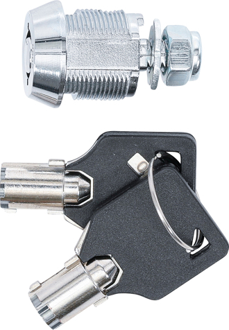 Serrure De Rechange OTOTEC Pour Valise Moto - Compatible Venezia/Rome - Filetage 25mm - Avec 2 Clés