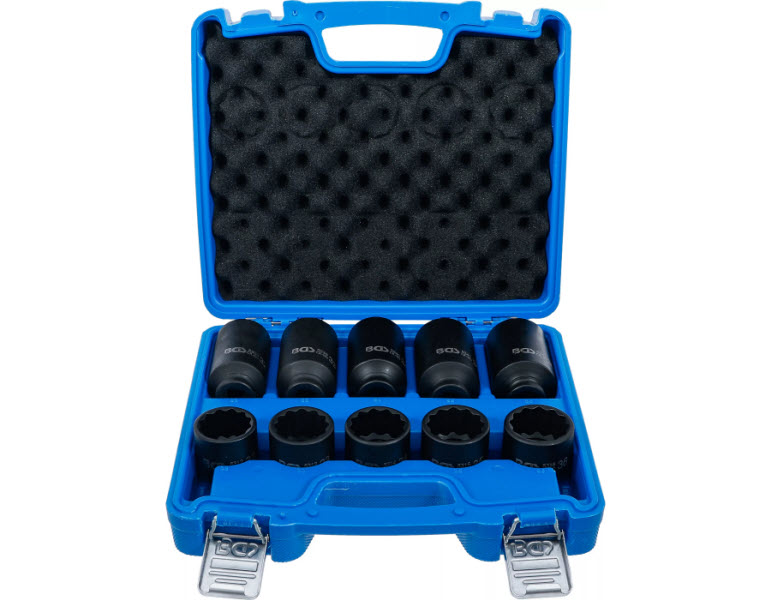 Douille à Choc 35 Mm Longue 12 Pans - Pour écrou De Moyeu Cardan Transmission, Marque BGS, Neuve