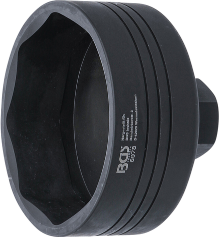 Clé Pour écrous De Moyeux Arrière SCANIA - 8 Pans, Empreinte Carré 20 Mm (3/4"), Longueur 100 Mm, Acier Phosphaté