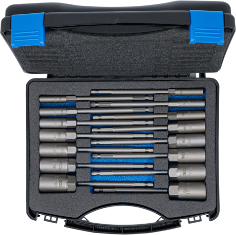 Douilles à choc, six pans | extra longues | 1/4 | Pour visseuses | 5,5 ...