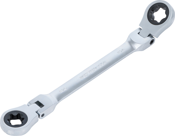 OC-PRO Jeu De 4 Clés TORX à Oeil Cliquet E6/E8/E10/E12/E14/E18/E20/E24 - Acier Chrome-Vanadium