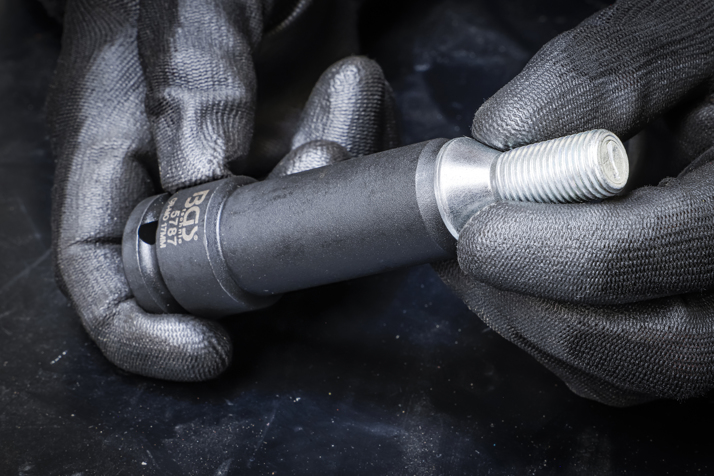 BGS Set Di Bussole Macch.riv.plastica 12,5 Mm (1/2") Profondità 150 Mm 17 / 19 / 21 Mm 3 Pz - Foto 9