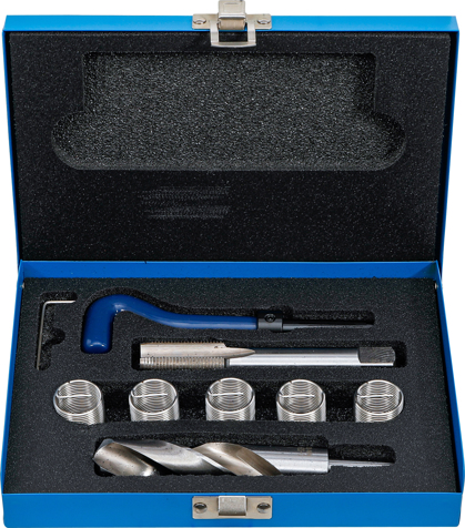Kit De Réparation De Filetage 17 Pièces M12x1,25 Mm – Insert Hélicoïdal En Acier Inox