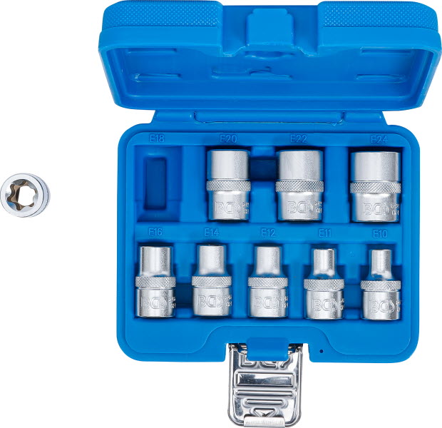 Coffret De Douilles Torx Femelles E10 à E24 - Jeu Complet Pour Visserie Sécurité Et électronique