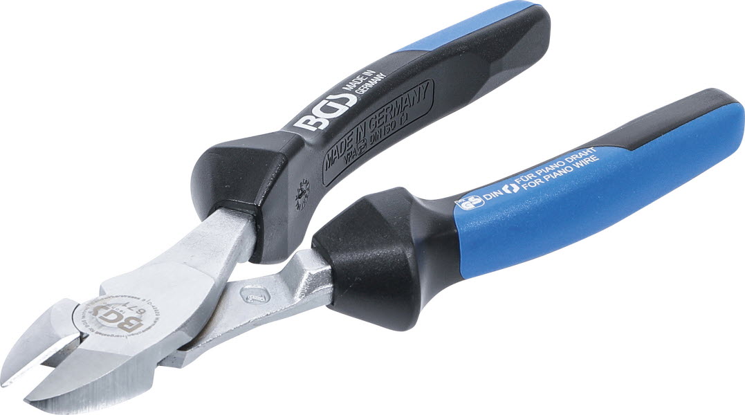BGS 395 Pince Coupante Diagonale Renforcée 180mm - Poignée Bicomposant, Chrome-Vanadium