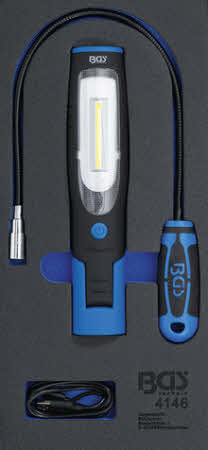 Baladeuse LED professionnelle magnétique bleue - Lampe d'atelier