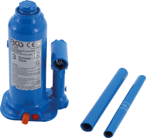 Cric Hydraulique BGS 9883 - 5 Tonnes - Bleu - Pour Véhicules, Machines, Remorques