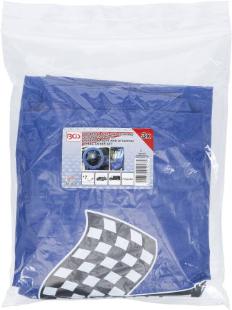 Housse Et Couvre Volant Universel BGS 66531 - Protection Siège Voiture Polyester