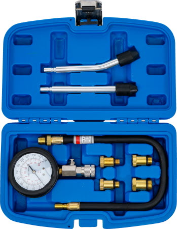 Kit Testeur Compression Moteur 0-20bar/0-300psi - 4 Adaptateurs - Voiture, Camion, Moto